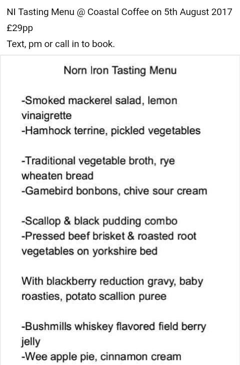 Bistro Nights NI Tasting Menu