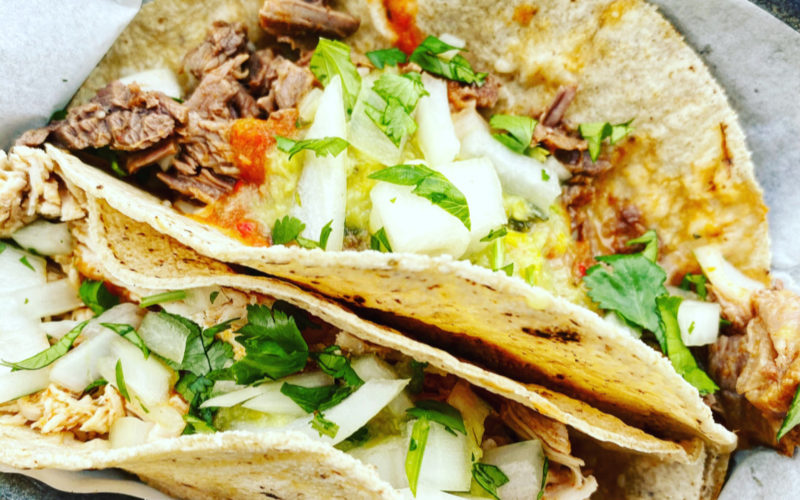 Beef and Chicken Tacos