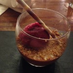 Dark chocolate mousse