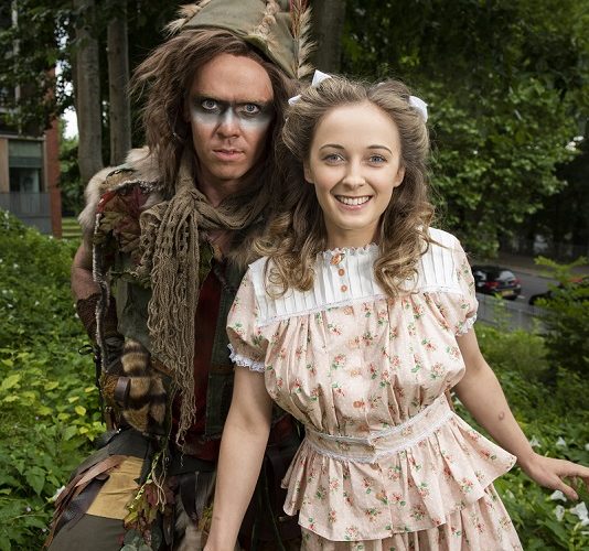 Michael Mahony as Peter Pan and Rhiannon Chesterman as Wendy