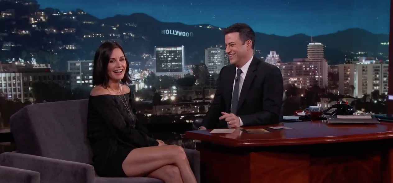Courtney Cox Jimmy Kimmel